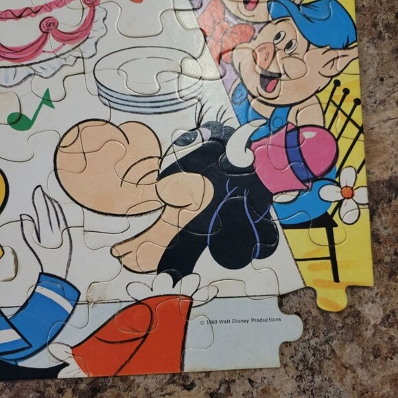 Mickey Garfield Strawberry Shortcake Puzzles Vtg Kid Child Disney Pieces Crafts - Picture 5 of 7